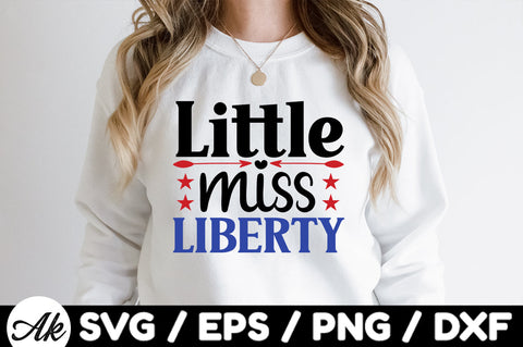 Little miss liberty svg SVG akazaddesign 