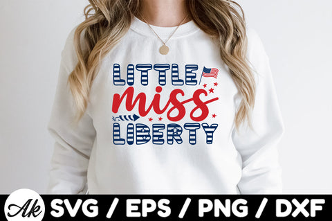 Little miss liberty svg SVG akazaddesign 