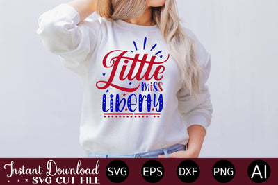 Little Miss Liberty svg SVG designmaster24 