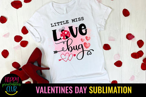 Little Miss Love Bug Kids Valentine Sublimation Ideas Sublimation Happy Printables Club 