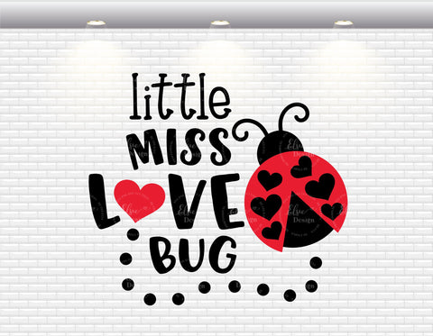 Little Miss Love Bug - SVG, PNG, DXF, EPS SVG Elsie Loves Design 