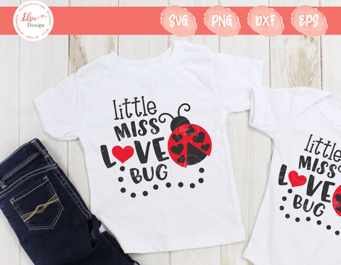 Little Miss Love Bug - SVG, PNG, DXF, EPS SVG Elsie Loves Design 