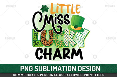 Little miss lucky charm Sublimation PNG Sublimation Regulrcrative 
