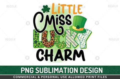 Little miss lucky charm Sublimation PNG Sublimation Regulrcrative 