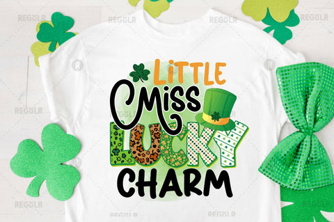 Little miss lucky charm Sublimation PNG Sublimation Regulrcrative 