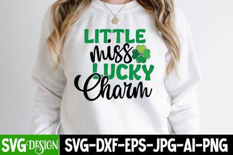 Little Miss Lucky Charm SVG Cut File,Happy St.Patrick's Day SVG Cut File, my 1st Patrick's Day SVG Cut File, my 1st Patrick's Day SVG Design, St.Patrick's Sublimation PNG, St.Patrick's Flag SVG Cut File, St.Patrick's Clipart PNG SVG BlackCatsMedia 