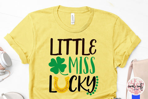 Little miss lucky - St Patricks Day SVG EPS DXF PNG SVG CoralCutsSVG 
