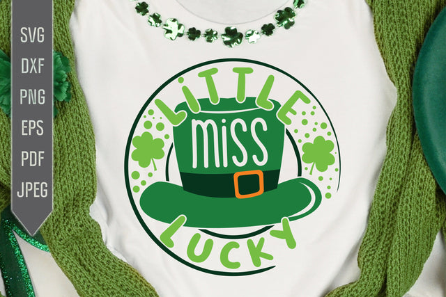Little Miss Lucky Svg. Baby Girl Svg. St. Patrick's Day Svg. Lucky Svg. Irish Svg. Clover Svg. St Patrick's Dxf, eps, png, jpg pdf SVG Mint And Beer Creations 