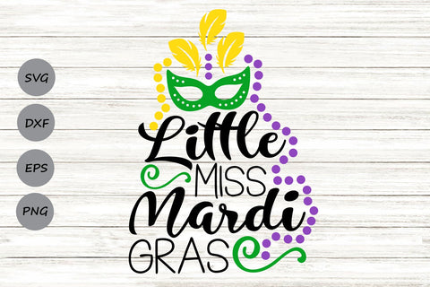 Little Miss Mardi Gras| Mardi Gras SVG Cutting Files. SVG CosmosFineArt 