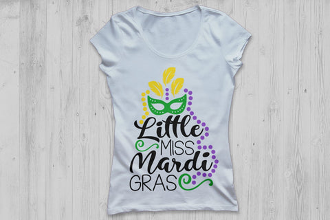 Little Miss Mardi Gras| Mardi Gras SVG Cutting Files. SVG CosmosFineArt 