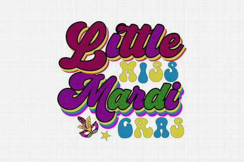 Little Miss Mardi Gras Sublimation SVGArt 