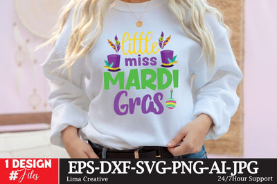 Little Miss Mardi Gras SVG Cute File SVG Insomnia Std 