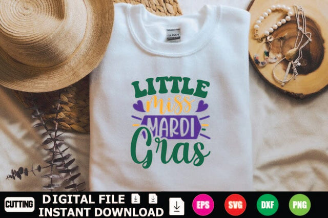 Little Miss Mardi Gras SVG Shahin alam 