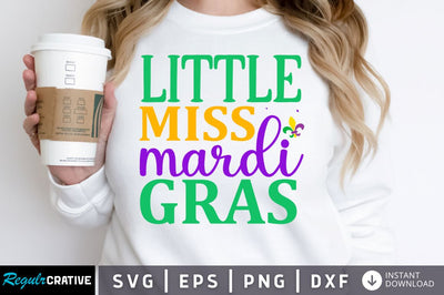 Little miss mardi gras SVG SVG Regulrcrative 