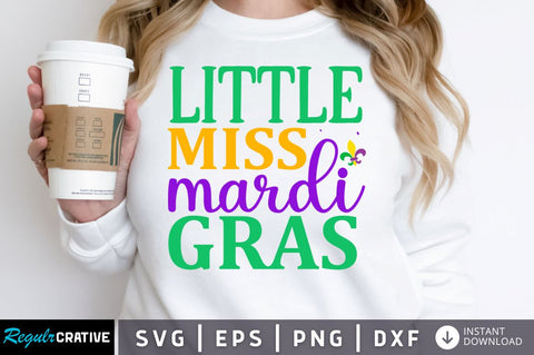 Little miss mardi gras SVG SVG Regulrcrative 