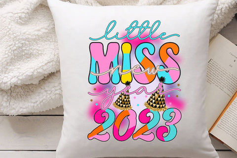 Little Miss New Year 2023 Sublimation Sublimation Creativeart88 