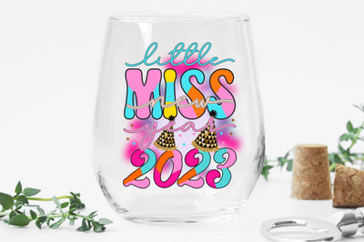 Little Miss New Year 2023 Sublimation Sublimation Creativeart88 