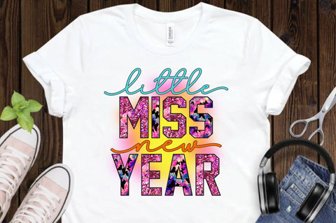 Little Miss New Year Sublimation Sublimation Creativeart88 