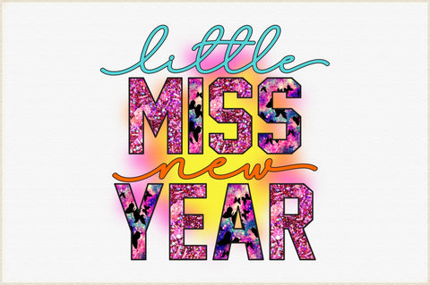 Little Miss New Year Sublimation Sublimation Creativeart88 