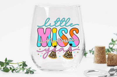 Little Miss New Year Sublimation Sublimation Creativeart88 