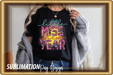 Little Miss New Year Sublimation Sublimation Creativeart88 