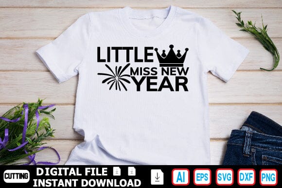 Little Miss New Year SVG Craftlabsvg24 