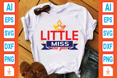 Little Miss New Year SVG Craftlabsvg24 