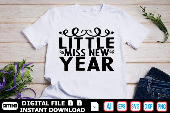 Little Miss New Year SVG Craftlabsvg24 