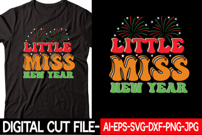 Little Miss New Year SVG cut file SVG Blessedprint 