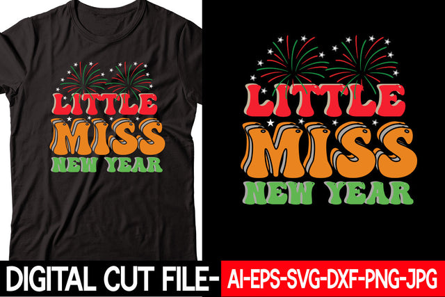 Little Miss New Year SVG cut file SVG Blessedprint 