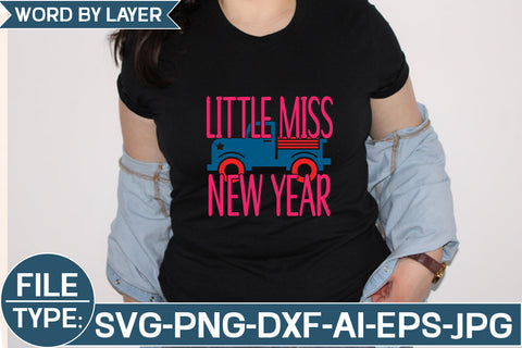 Little Miss New Year SVG Cut File SVG Studio Innate 