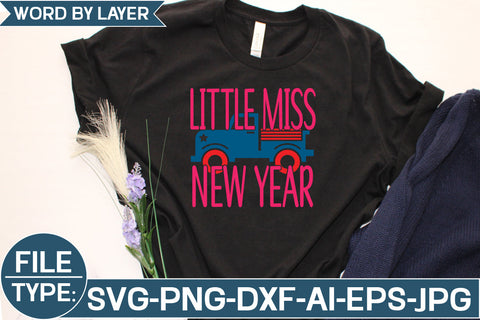Little Miss New Year SVG Cut File SVG Studio Innate 