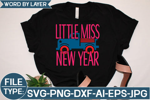 Little Miss New Year SVG Cut File SVG Studio Innate 