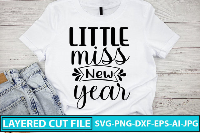 Little Miss New Year SVG Cut File SVG Syaman 