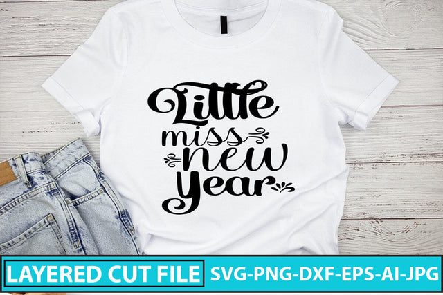Little Miss New Year SVG Design SVG Syaman 