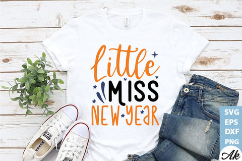 Little miss new year SVG SVG akazaddesign 