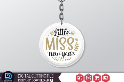 Little miss new year SVG SVG DESIGNISTIC 