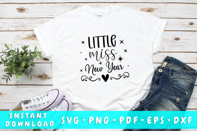 Little Miss New Year SVG SVG HappyDesignStudio 