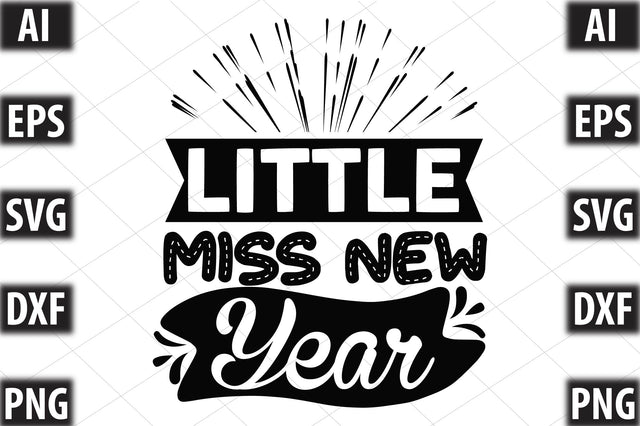 Little Miss New Year SVG SVGista 