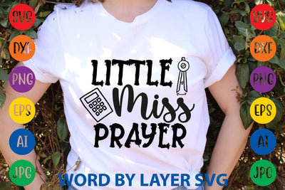 Little Miss Prayer SVG Design SVG Rafiqul20606 