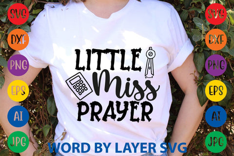 Little Miss Prayer SVG Design SVG Rafiqul20606 