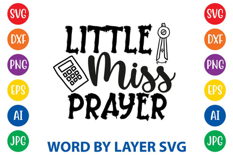 Little Miss Prayer SVG Design SVG Rafiqul20606 