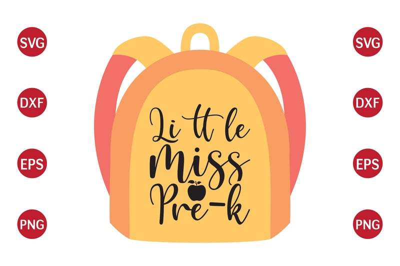 Little Miss Pre-k SVG CraftlabSvg29 