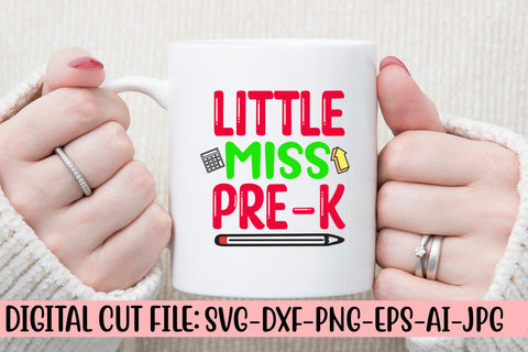Little Miss Pre-k SVG Cut File SVG Syaman 