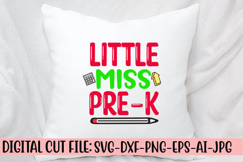 Little Miss Pre-k SVG Cut File SVG Syaman 