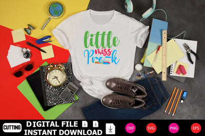 Little Miss Pre-k SVG Shahin alam 