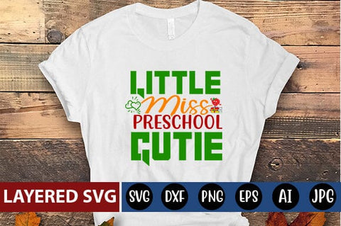 Little Miss Preschool Cutie Svg Cut File SVG Blessedprint 