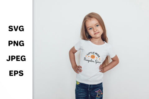Little Miss Pumpkin Spice. Fall quote. Thanksgiving Day SVG for kids SVG LaBelezoka 