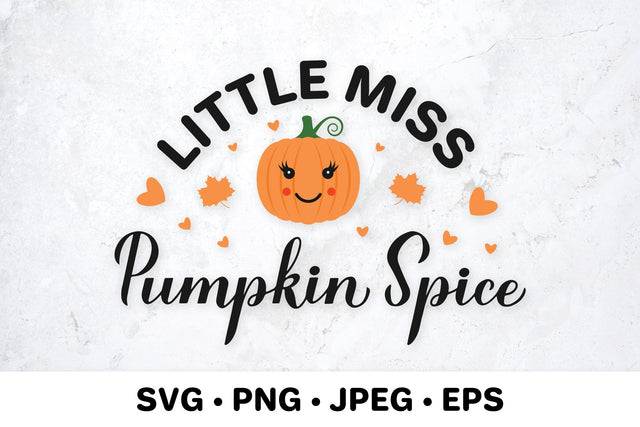 Little Miss Pumpkin Spice. Fall quote. Thanksgiving Day SVG for kids SVG LaBelezoka 