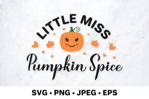 Little Miss Pumpkin Spice. Fall quote. Thanksgiving Day SVG for kids SVG LaBelezoka 